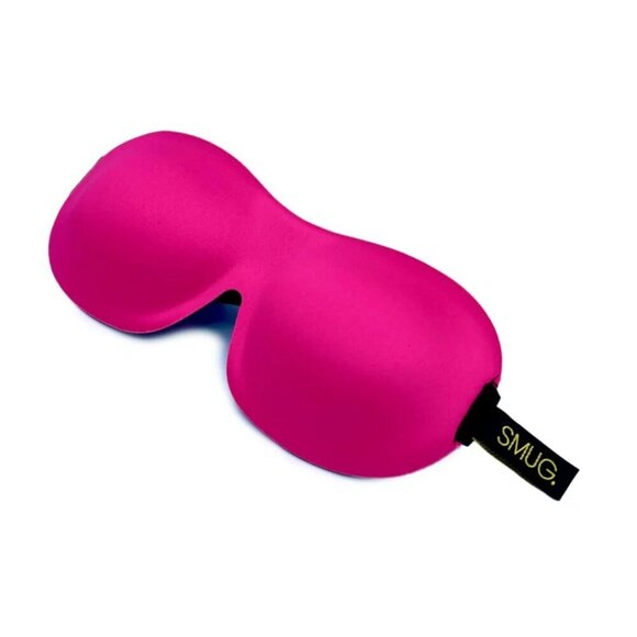 New! Smug Contoured  3D Blackout Sleep Mask - Bright Pink - Picture 2 of 5
